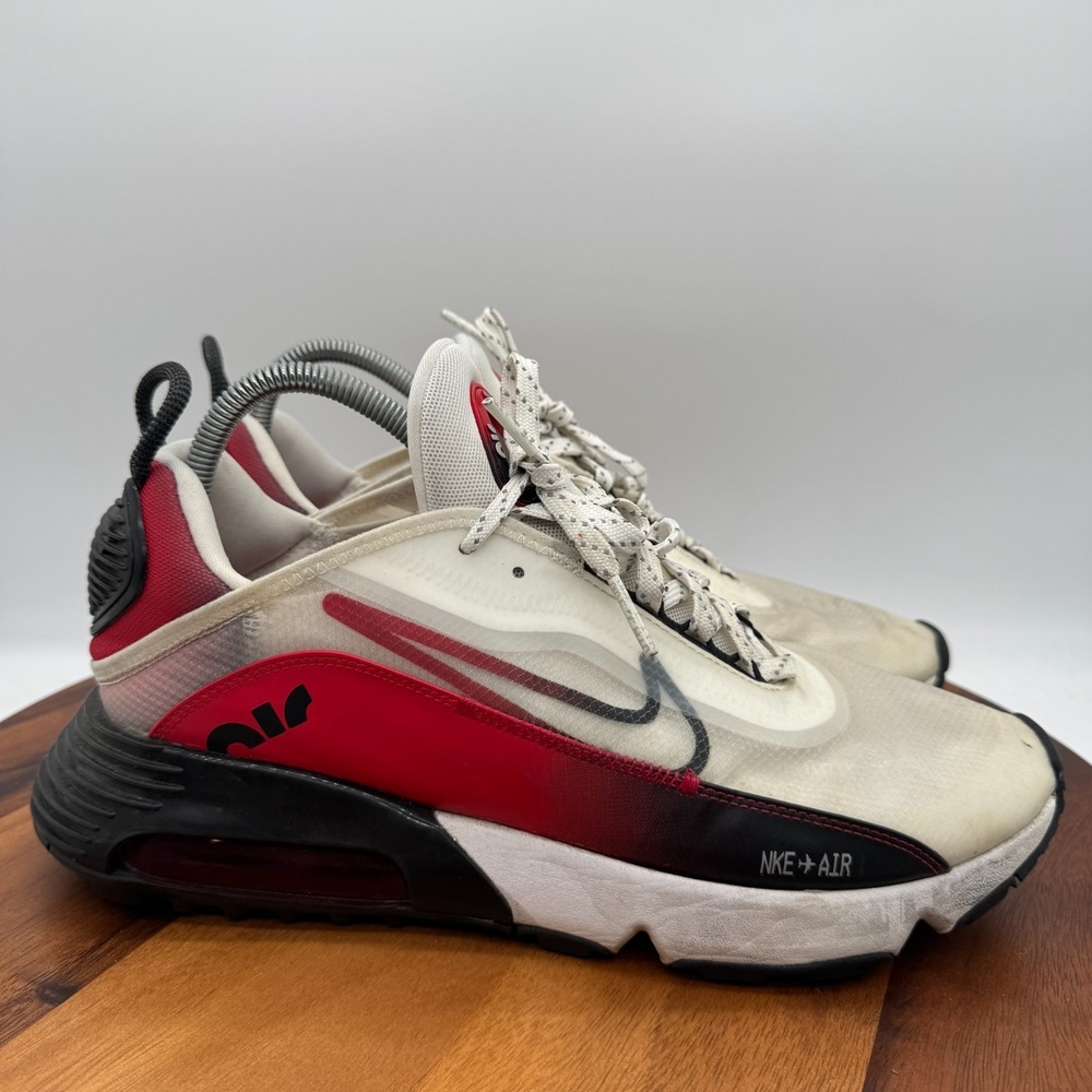 Nike Air Max 2090 Shoes Mens Size 11 White Red Black Running Athletic Sneakers
